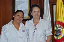 Ministra del Deporte - Astrid Bibiana Rodríguez - Rectora (E) Patricia Martínez