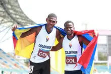 Janer Cabezas Rosero se colgó la medalla de bronce en la prueba de relevos 4x400 metros