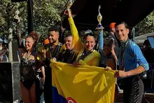 Alba Inés Astudillo, jueza en el Mundial de Salsa en Laussane, Suiza