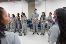 Estudiantes de la Facultad de Salud y Rehabilitación participan en la ‘Estrategia Acompáñame’ para fortalecer la educación inicial