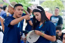 En la IUEND se realizó el Taller de Máscaras de reciclaje para un futuro sostenible
