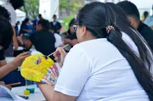 En la IUEND se realizó el Taller de Máscaras de reciclaje para un futuro sostenible
