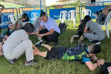 Estudiantes de la Práctica Profesional en Fisioterapia: contribuyeron al bienestar de los atletas en el Reto del Duende Trail Running