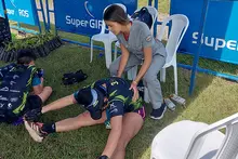 Estudiantes de la Práctica Profesional en Fisioterapia: contribuyeron al bienestar de los atletas en el Reto del Duende Trail Running