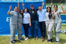 Estudiantes de la Práctica Profesional en Fisioterapia: contribuyeron al bienestar de los atletas en el Reto del Duende Trail Running