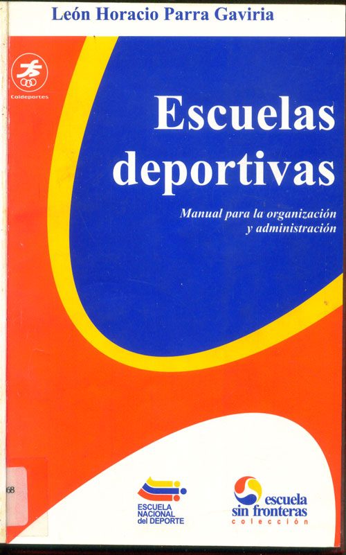 portada manual para la organizacion y administracion de escuelas deportivas